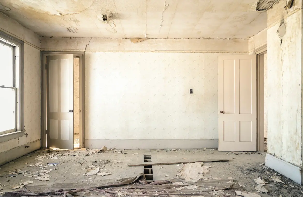 Waste disposal crew managing a cleanout project in Laie